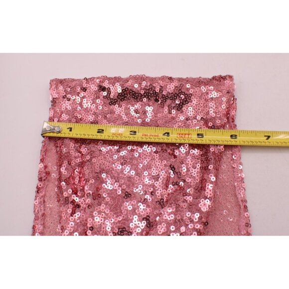 Lot 10 Pink Sequin Chair Sashes Rhinestone Buckles Parties Decor Wedding Events - Picture 8 of 10